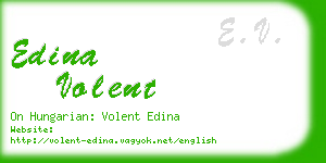 edina volent business card